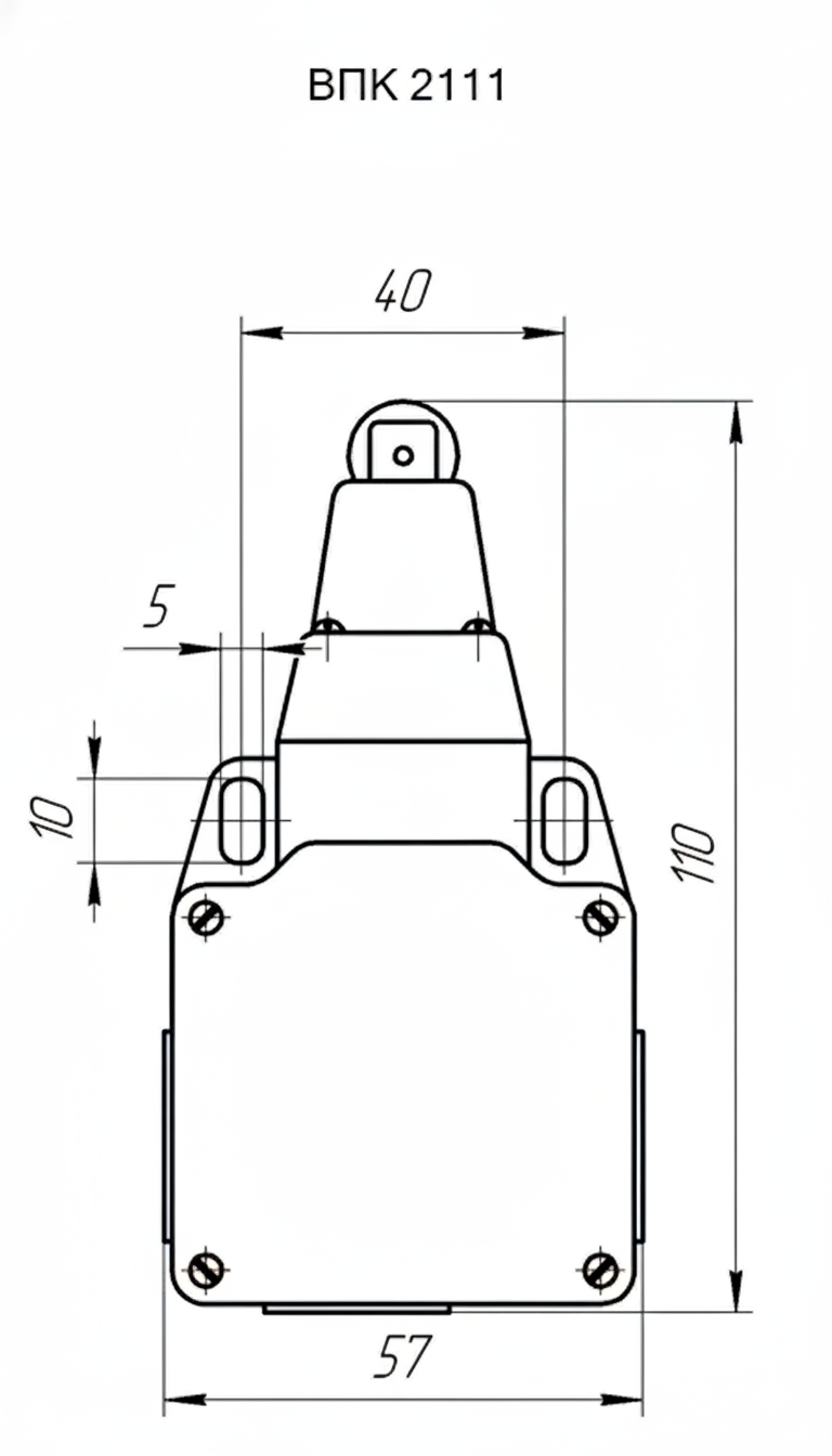 vpk-2111_0.png Внешний вид, габаритные, установочные и присоединительные размеры ВПК2111